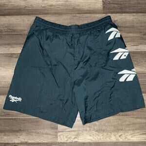 Vintage Reebok Swim Trunks Shorts Mens Medium Green White Triple Logo